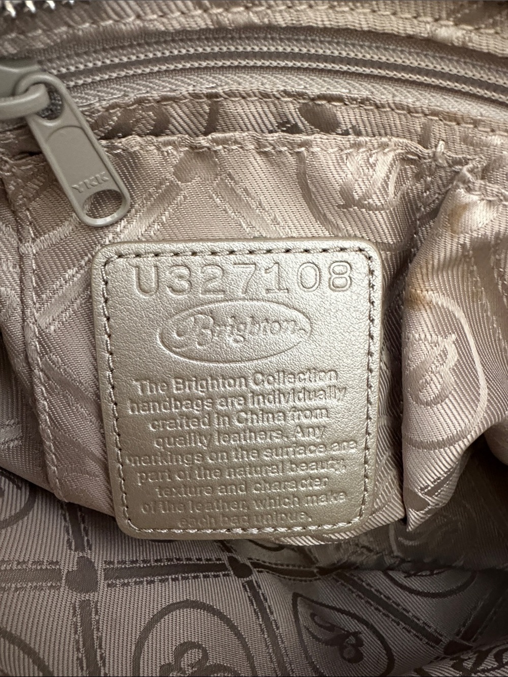 Brighton Cherie Beachwood Patent Croc-Embossed Leather Shoulder Bag Purse - Picture 7 of 16
